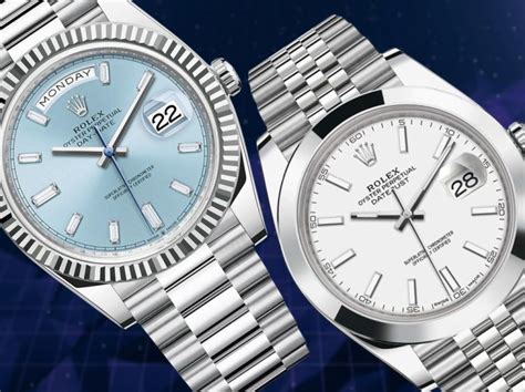 rolex datejust vs day date|rolex day date reference numbers.